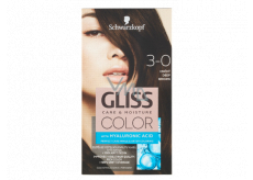 Schwarzkopf Gliss Color hair color 3-0 Brown 2 x 60 ml