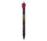 Colorino Marvel Spiderman rubber pen black, blue refill 0.5 mm