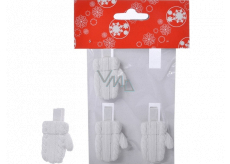 Gloves on a peg polystone knitted pattern 4 pieces