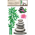 Wall stickers plastic 3D stones 30 x 50 cm