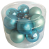 Flasks glass turquoise set 2.5 cm, 12 pieces