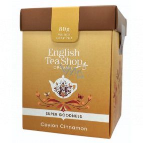 English Tea Shop Bio Ceylon cinnamon loose tea 80 g + wooden measuring cup with buckle