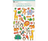 Animal Stickers with Silver Embossing 14 x 25 cm