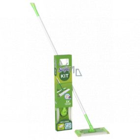 Swiffer Kit mop + replacement floor duster 8 pieces + replacement wet floor wipes 3 pieces, starter set