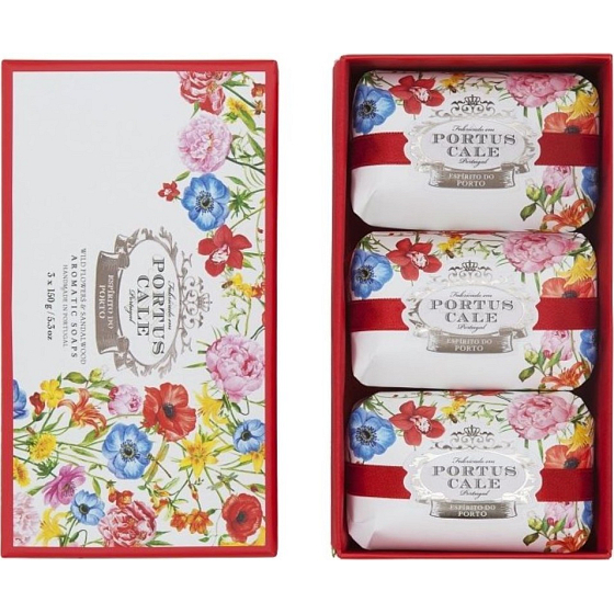 Castelbel Blooming Garden - Orange flower and jasmine toilet soap 3 x 150 g, cosmetic set for women