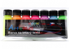 Art e Miss Barva vodou ředitelná na tmavý textil neon 7 x 12 g