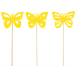Butterfly yellow felt pin 7 cm + skewers, various motifs