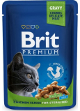 Brit Premium Kuřecí kousky pro kastrované kočky kompletní krmivo kapsička 100 g