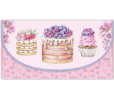Nekupto Wish Money Envelope Cupcakes 116 x 220 mm