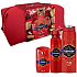 Old Spice Captain 2in1 shower gel and shampoo 250 ml + antiperspirant deodorant stick 50 ml + deodorant spray 150 ml + cosmetic bag, cosmetic set for men