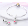 Sterling silver 925 Sisters Forever, Best Friends 2in1 family bracelet pendant
