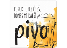 Albi Ceramic coaster If you are reading this, bring me another beer 10,7 x 10,7 x 0,6 cm