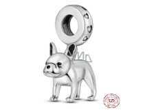 Charm Sterling silver 925 French Bulldog, animal bracelet pendant