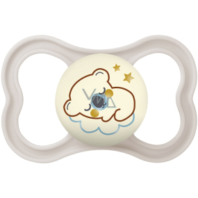 Mam Air Night silicone orthodontic pacifier 6+ months Grey with koala