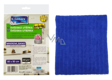 Clanax Swedish microfiber kitchen towel blue 80 x 50 cm 235 g