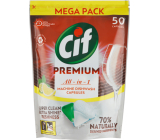 Cif Premium All in 1 Lemon Dishwasher Tablets 50 pcs