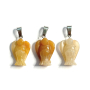 Agate Angel pendant natural stone hand-polished 2-2.2cm, calm-protection-strength-harmony
