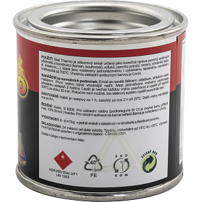 Bisil Thermo heat-resistant paint 700 °C, 0199 black, 80 g