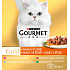 Purina Gourmet Gold for Cats, Duck with Olives, Trout with Vegetables, Rabbit with Carrots, Veal, 8x85 g