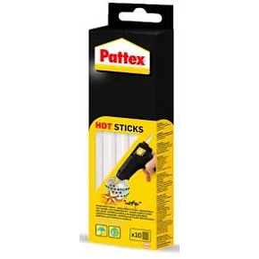 PATTEX Hot Glue Sticks, transparent, 10 pcs, 200 g PATTEX Hot Glue Sticks, transparent, 10 pcs, 200 g