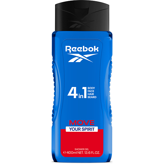 Reebok Men Move Your Spirit Shower Gel 4in1, 400 ml
