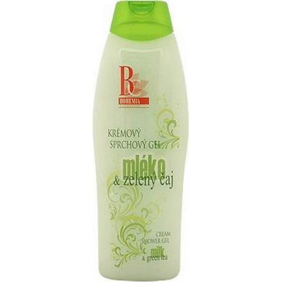 Bohemia Gifts Milk and Green Tea creamy shower gel 300 ml
