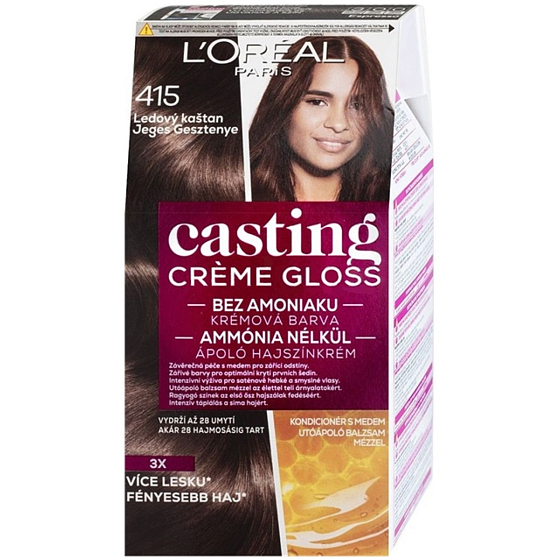 Loreal Paris Casting Creme Gloss Hair Color 415 Icy Chestnut