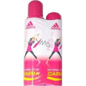 Adidas Fruity Rhythm deodorant spray 150 ml + perfumed deodorant glass 75 ml, for women gift set