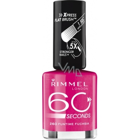 Rimmel London 60 Seconds nail polish 260 Funtime Fuschia 8 ml