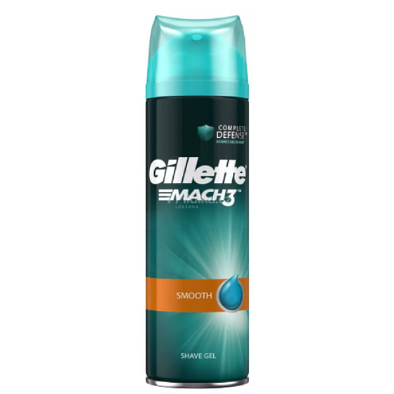 Gillette Mach3 Close & Smooth shaving gel for men 200 ml