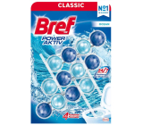 Bref Power Aktiv 4 Formula Ocean Breeze WC block for hygienic cleanliness and freshness of your toilet, colours water 3 x 50 g, megapack