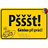 Nekupto Humorous Sign Shhh! 15x10 cm 1 piece