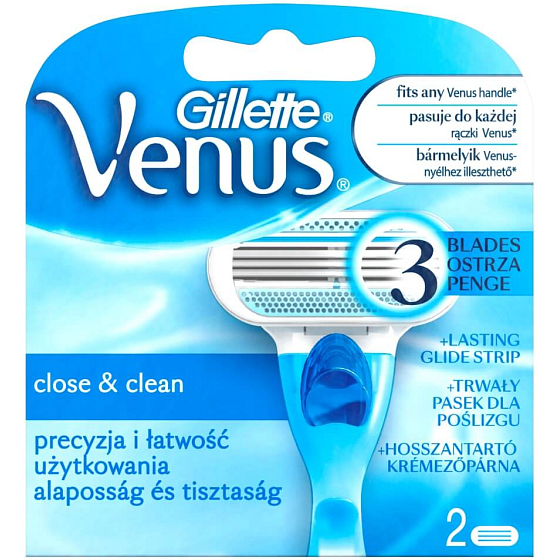Gillette Venus 3-blade spare head 2 pieces for women