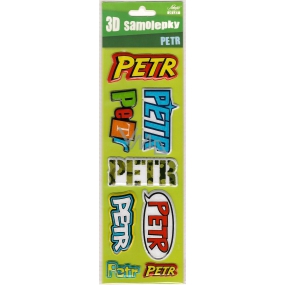 Nekupto 3D Stickers named Petr 8 pieces