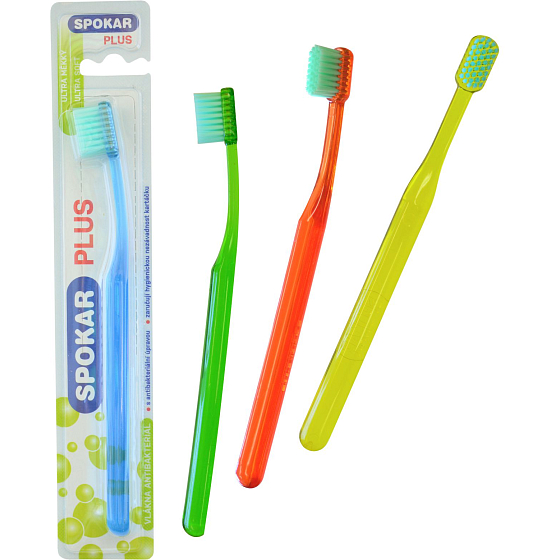 Spokar 3428 Plus Ultra soft toothbrush Antibacterial fibers with antibacterial treatment