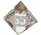 Glass Pyramid clear, Aquarius zodiac sign