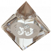 Glass Pyramid clear, Aquarius zodiac sign