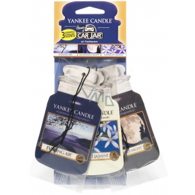 Yankee Candle Evening Stroll - Composition of three scents Classic scented car tag paper set 3 pieces x 12 g