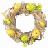 Easter wreath yellow-green 22 cm
