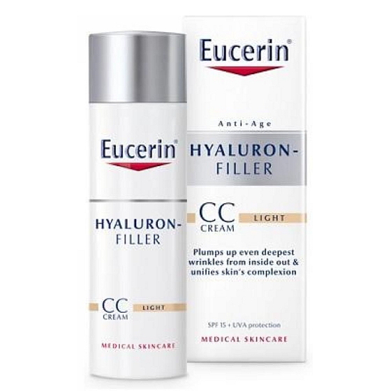 Eucerin Hyaluron-Filler SPF15 CC anti-wrinkle day cream 01 Light 50 ml