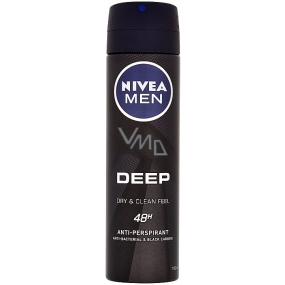 Nivea Men Deep 48 Hour Sweat Protection Antiperspirant Deodorant Spray For Men 150 ml