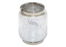Yankee Candle Shimmer Glow candlestick on glass lantern