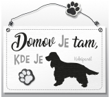 Nekupto Pets wooden sign Cocker Spaniel 155 x 98 x 5 mm