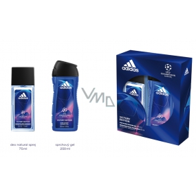 Adidas UEFA Champions League Victory Edition V perfumed deodorant spray 75 ml + shower gel 250 ml, cosmetic set for men