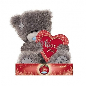 Me to You Teddy Bear Christmas Heart 14 cm