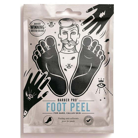 Barber Pro Peeling textile foot mask for men 40 ml