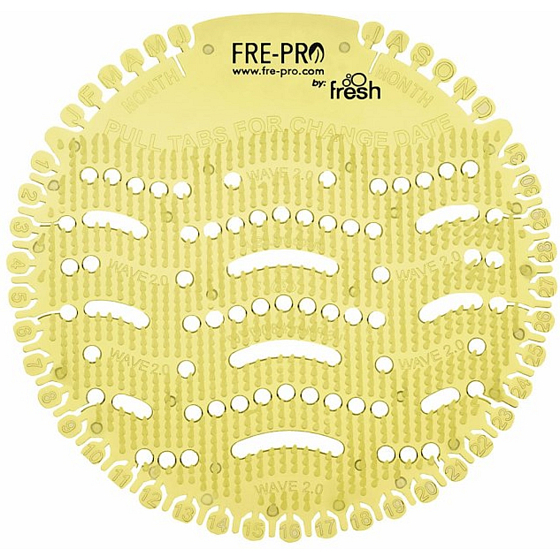 Fre Pro Wave Citrus scented urinal strainer yellow 19 x 20.3 x 1.9 cm 52 g