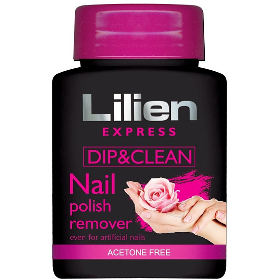 Lilien Express Quick & Easy acetone-free nail polish remover with sponge 75 ml