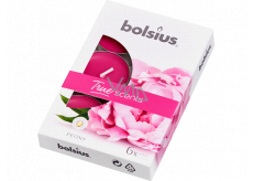 Bolsius Aromatic Peony - Peony scented tealights 6 pieces, burning time 4 hours