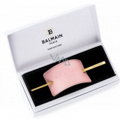 Balmain Paris Pastel Pink Embossed Hair light pink hair clip 5 x 15 x 0.3 cm